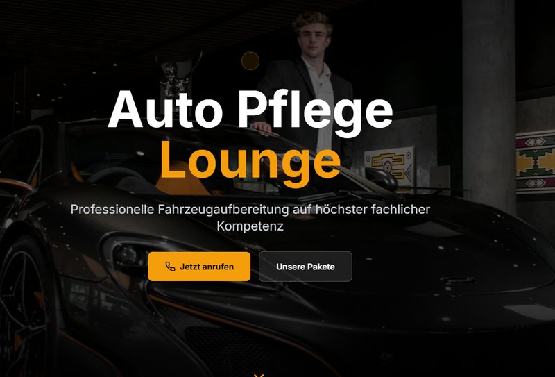 Auto Pflege Lounge Bremen – Automotive & Detailing Website Design