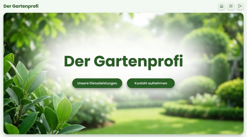Der Gartenprofi – Gartenbau & mehr Website Design