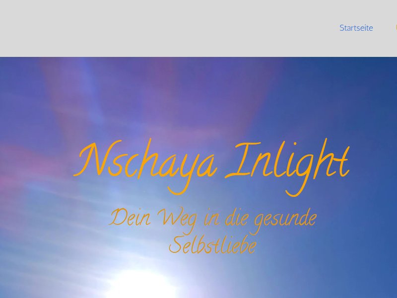 Nschaya Inlight – Coaching & Selbstliebe Website Design